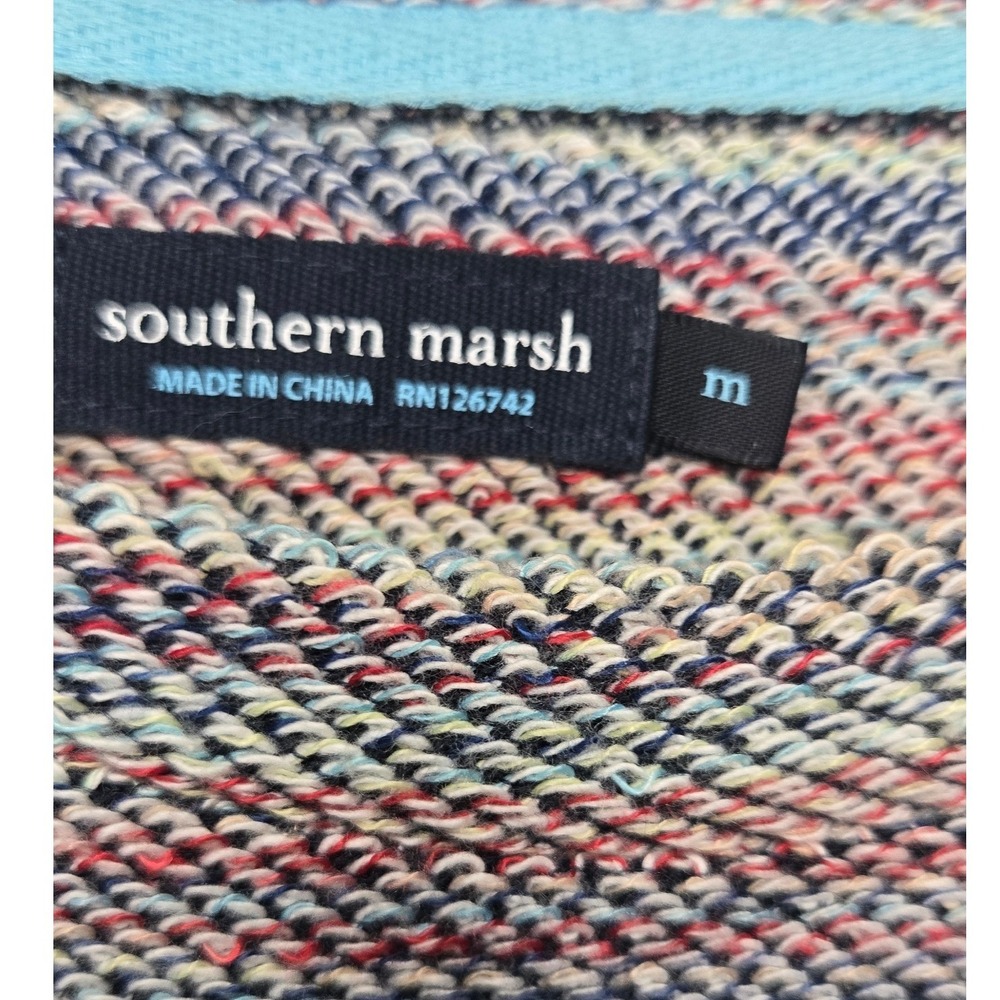 Southern Marsh Marled Crewneck Pullover Sweater Multicolor Size Medium - Picture 3 of 11